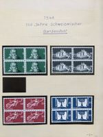 1948, 100 Jahre schweizerischer Bundesstaat 4er Blöcke **