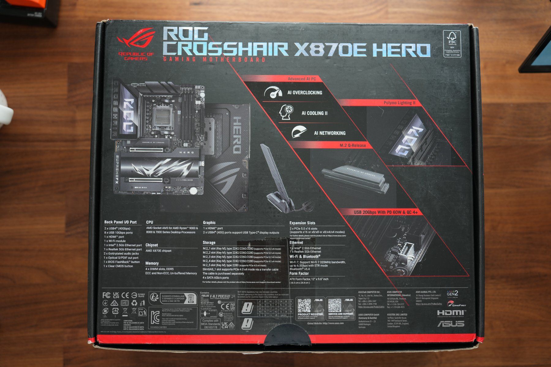 Asus Schede madri: Asus ROG Crosshair X870E Hero – Usato da Worb venduto da ane_w6sm 1