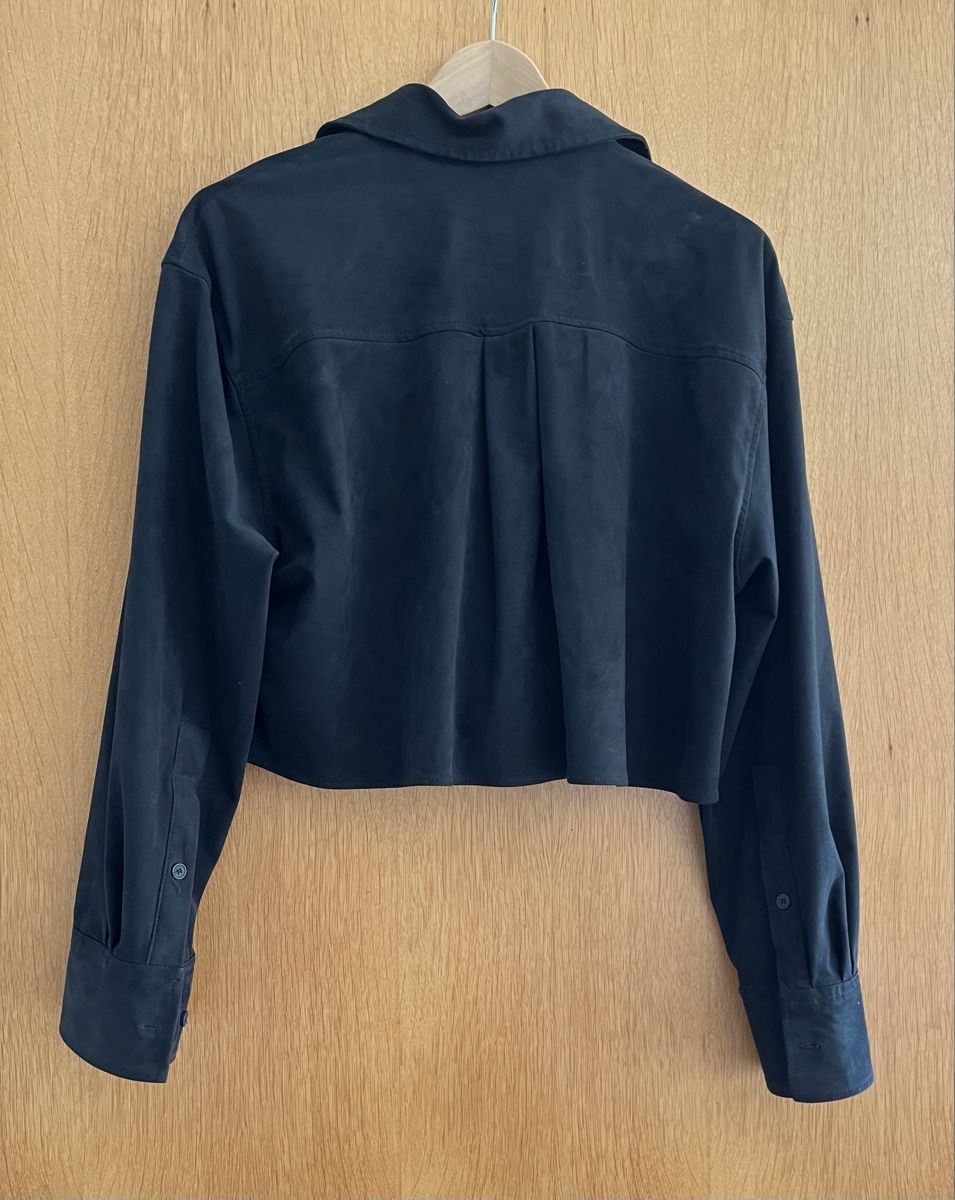 Zara Giacche: Zara cropped light jacket black suede effect size M – Usato da Zürich venduto da chisabella 3