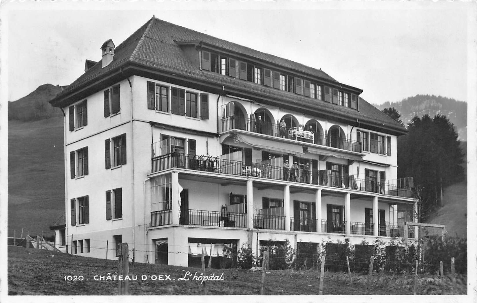 Cartoline postali: Chateau d`oxe hospital – Usato da Biasca venduto da Blenio71