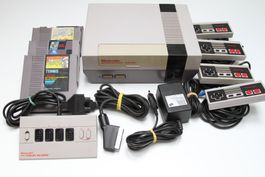 Nintendo NES mit Spielen