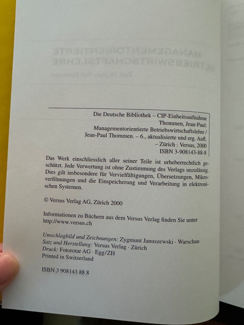 Bücher: Managementorientierte Betriebswirtschaftslehre – Gebraucht aus Bäriswil BE von der_salat 2