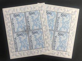2 STICKEREI-BLOCKS 2000 **/ET ⦿