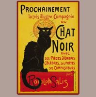 🔥 CHAT NOIR Katzen Blechschild 🎀 20x30cm OVP 🔥
