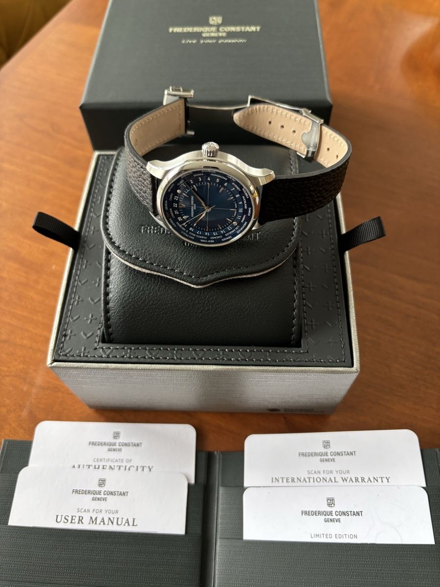 Frederique Constant Uhren: Frederique Constant Worldtimer Ltd edition "Watch Angels" – Neu (gemäss Beschreibung) aus Grand-Lancy von vd70000 6