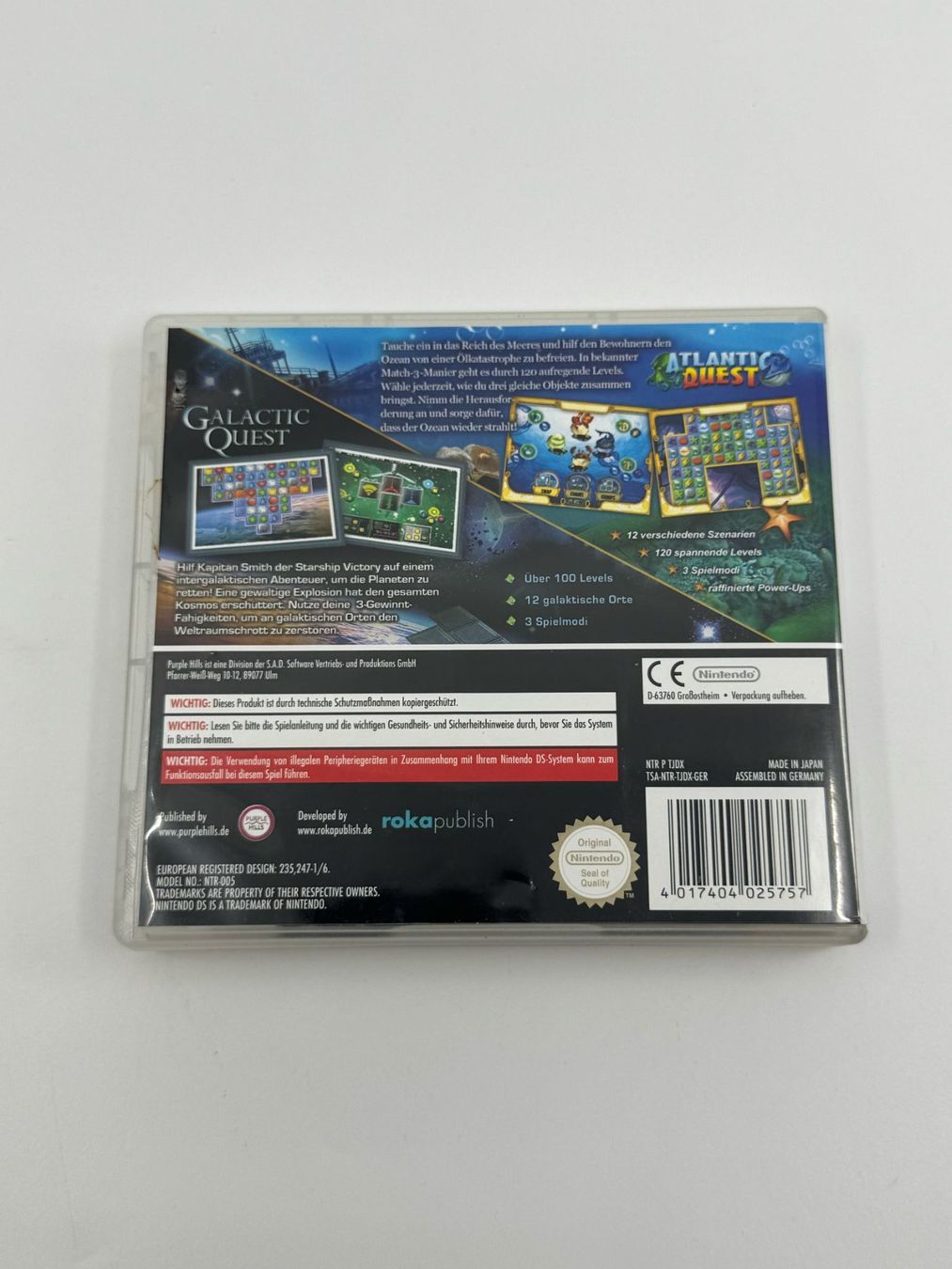 Giochi: Galactic Quest - Atlantic Quest (Nintendo DS) – Usato da Herisau venduto da Seyashop1 2