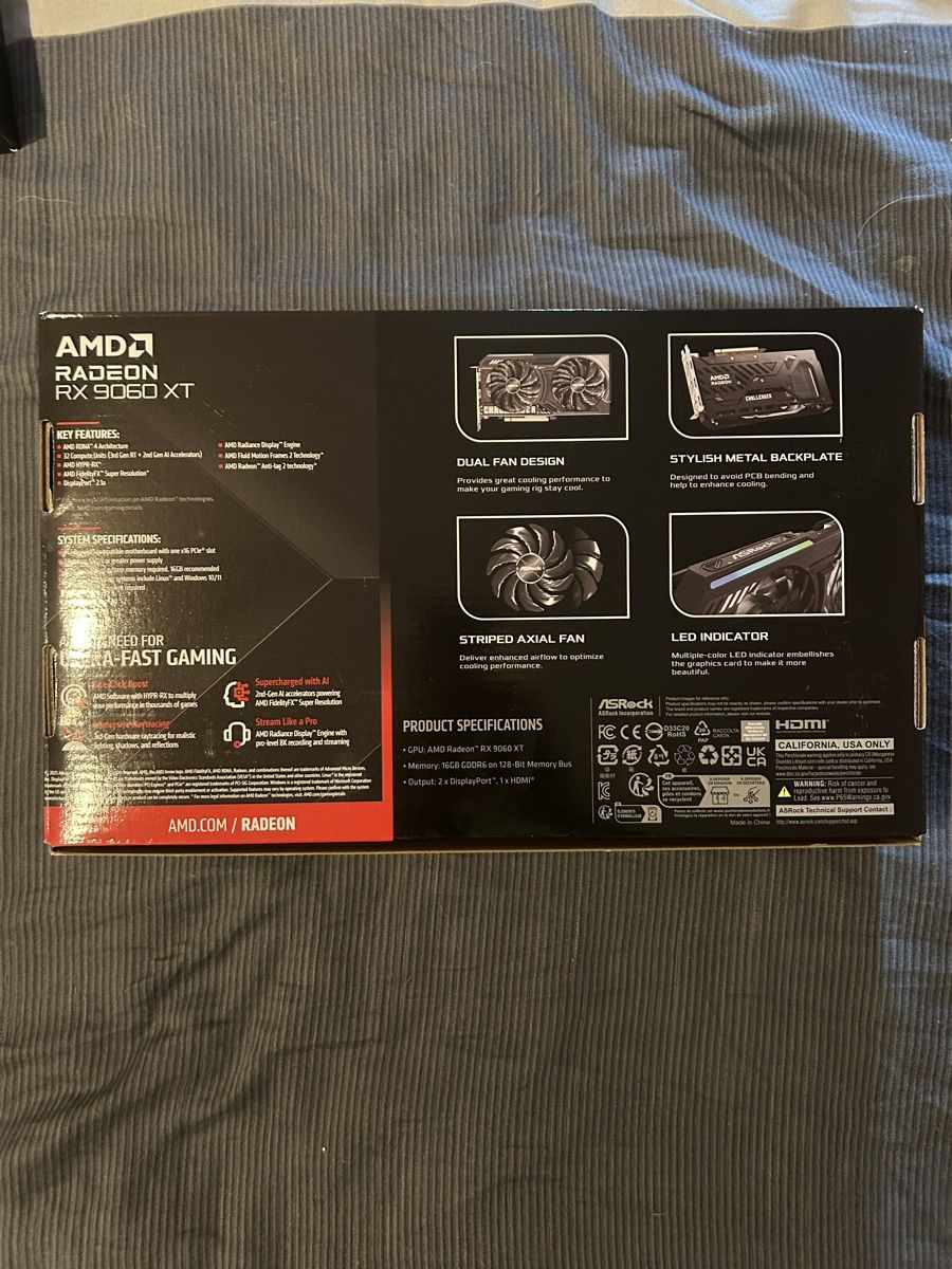 Asrock Grafikkarten: AsRock RX9060XT 16gb OC  – Neu und originalverpackt aus Courroux von Hermes282 1