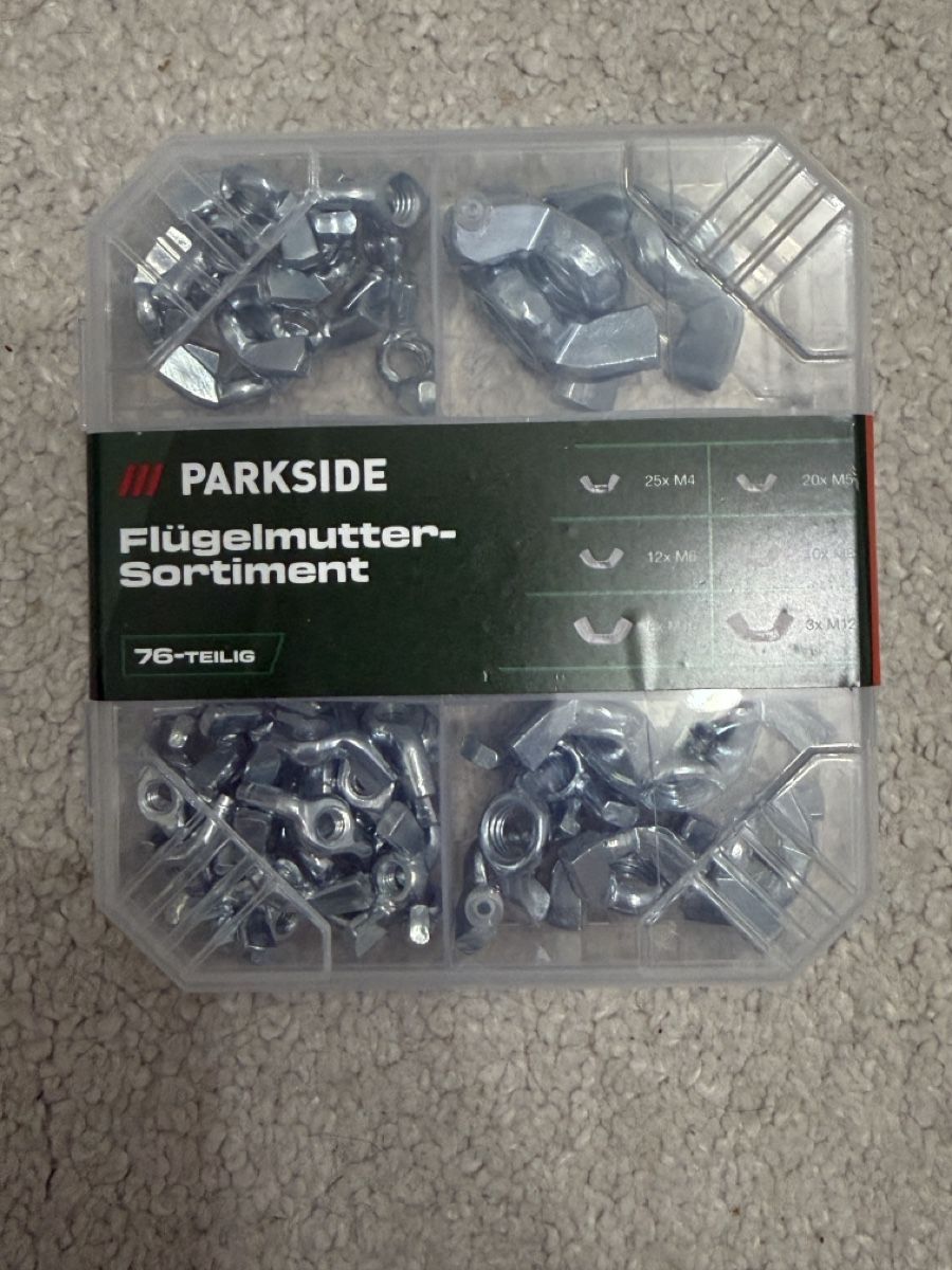 Ferramenta: Set écrous papillon 76pcs – Nuovo e nell'imballaggio originale da Embrach venduto da niz_8sff