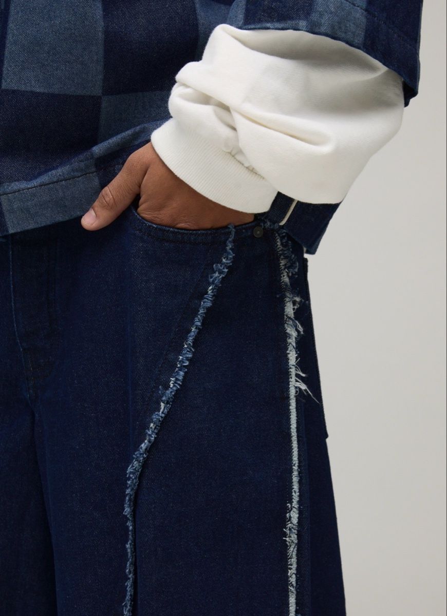 Pantaloni: Navy Wide-Leg Jorts – Nuovo e nell'imballaggio originale da Thayngen venduto da Mikelitelio 3