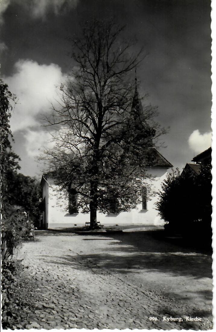 Ansichtskarten: Kyburg - Kirche – Gebraucht aus Hochdorf von Ziegel-16