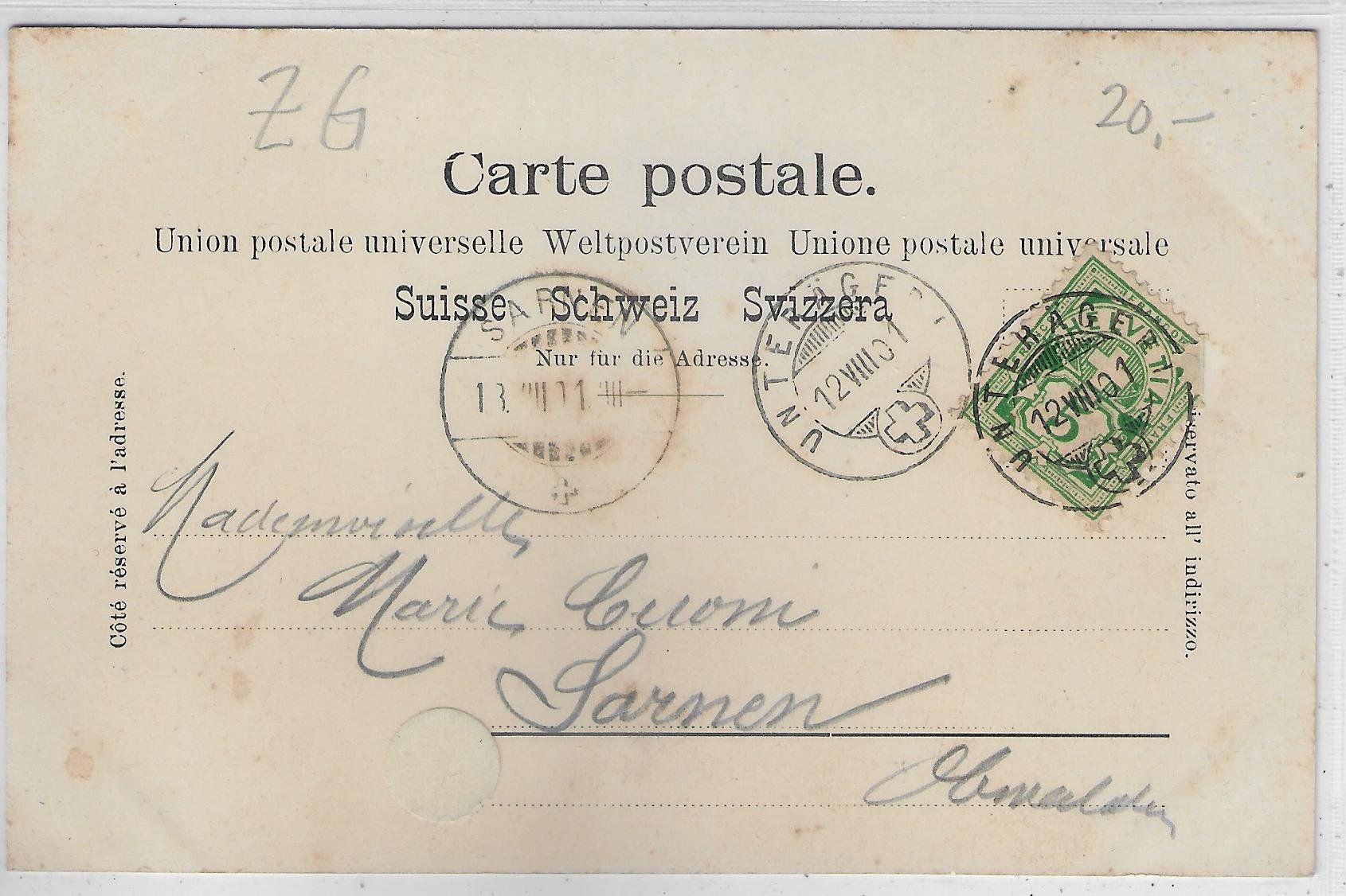 Cartes postales: Unterägeri am Aegerisee – D'occasion à Ettingen par Kartenplanet 1