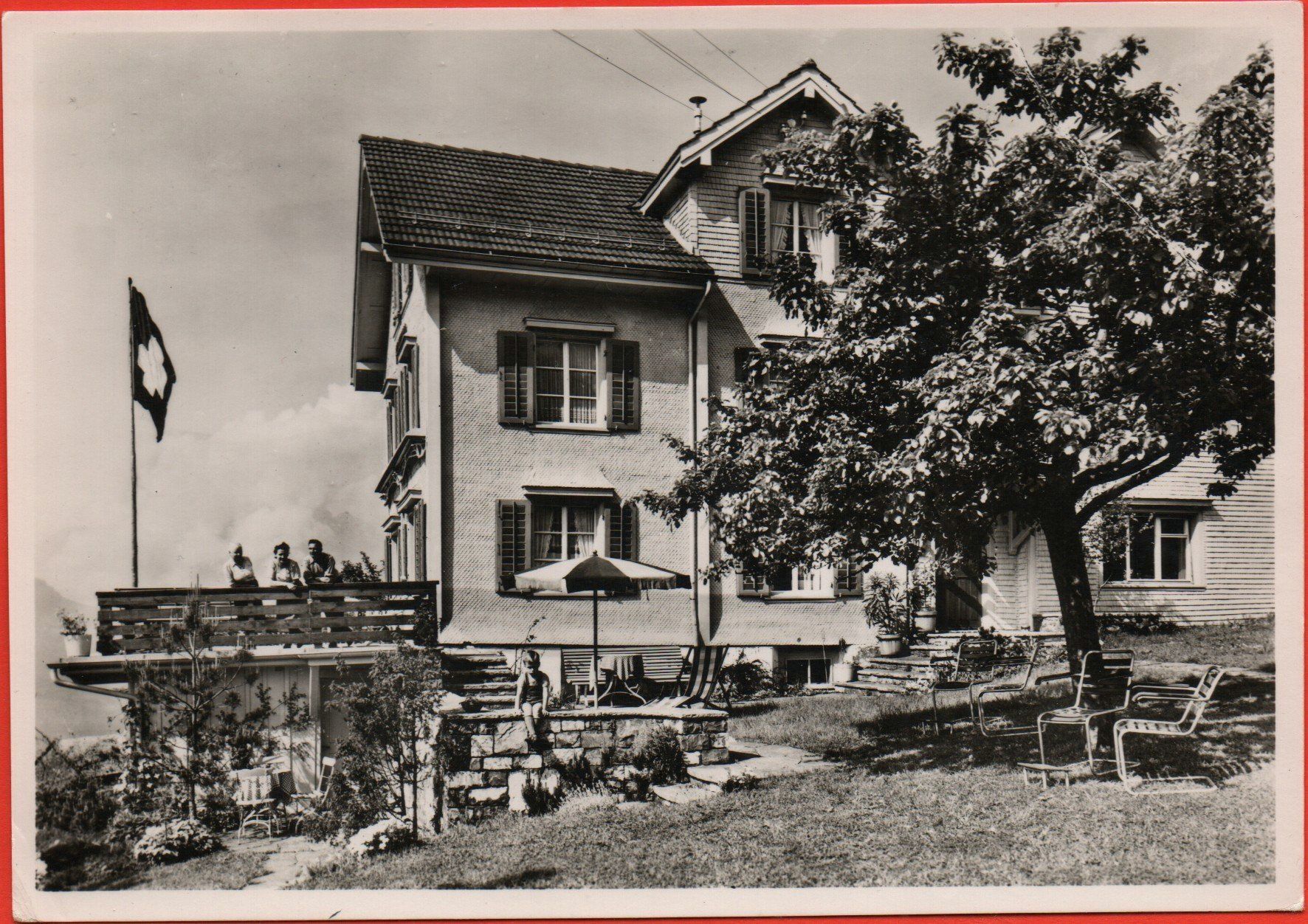 Cartes postales: AMDEN Pension Montana – D'occasion à Jona par philajona