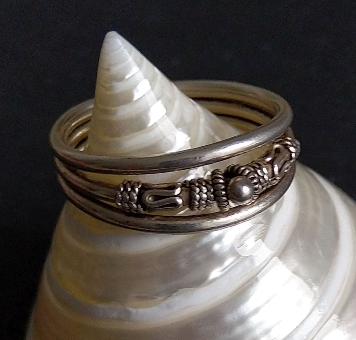 Anelli: XXL RING IN 925 SILBER DAUMENRING – Usato da Romanshorn venduto da BoutiqueA 2