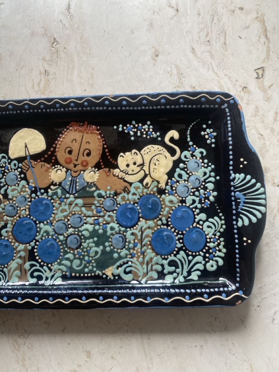 Piatti di portata: Aebi Trubschachen Keramiktablett Vintage „Anke“ – Usato da Weggis venduto da massamara 1