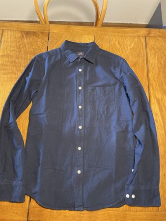 Camicia Scout Vintage Shirt Uomo Taglia XS Blu