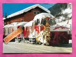 Furka Oberalp Bahn FO  Schneeräumungszug  HGm 4/4 Nr. 62