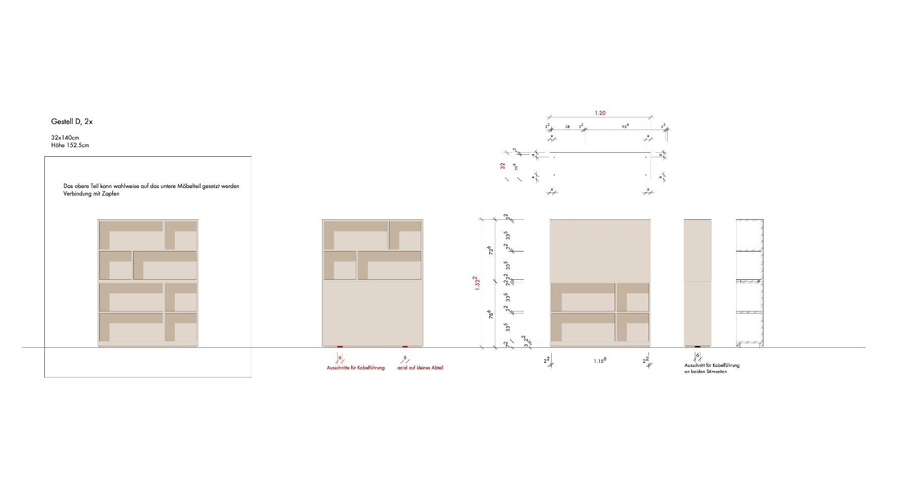 Regale: Büroregal aus MDF gespritzt – Gebraucht aus Zürich von mdo_6fw2 5