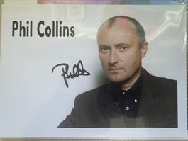 Phil Colins / orig. Autogramm auf Foto