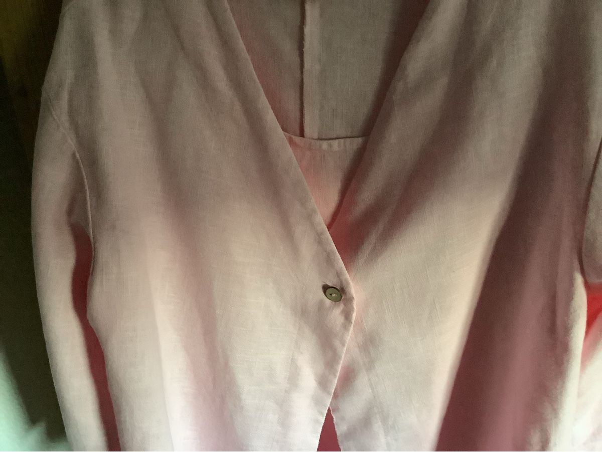 Giacche: Rosa Leinenjacke mit passendem Top – Usato da Buch SH venduto da bri_hpp2