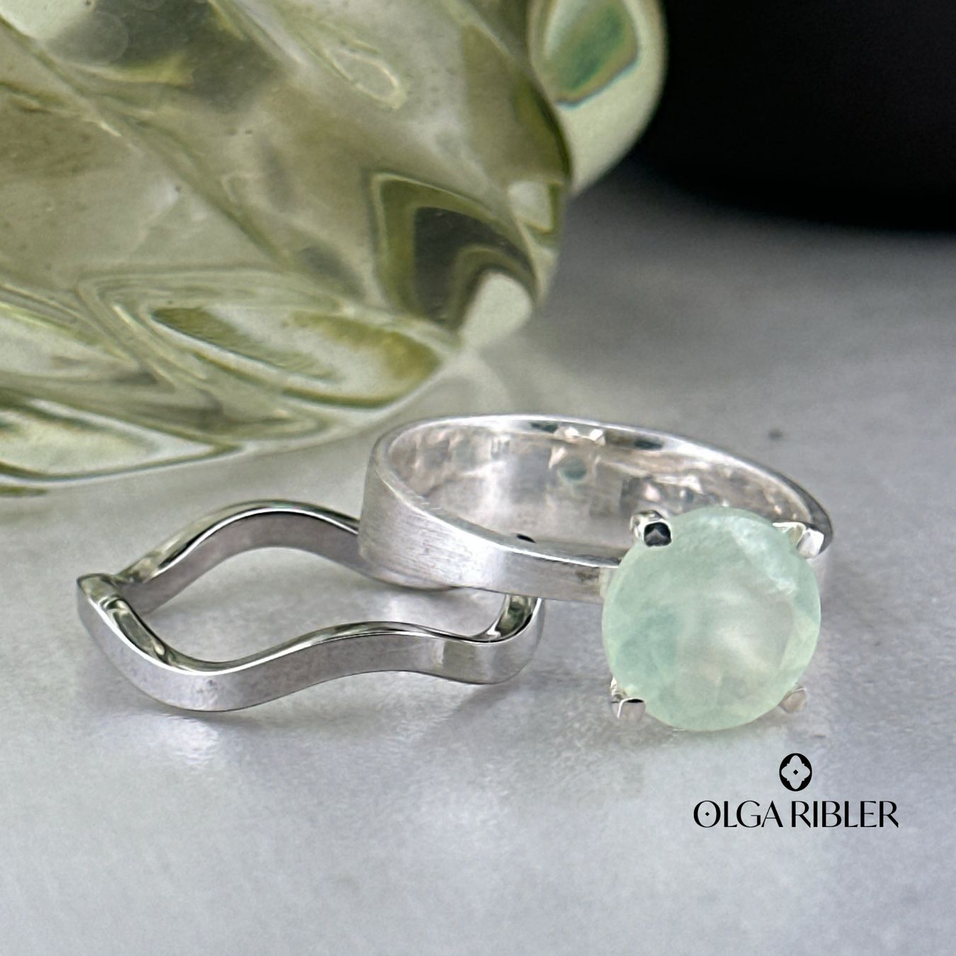 Olga Ribler Anelli: Ring SET Edelstahl & Silber Grösse 62 – Nuovo (secondo la descrizione) da Luzern venduto da Schmuckoutlet 2