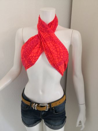 🤩YAMAMAY TOP-PAREO-SCHAL PINK & ORANGE NEU & D&G P.