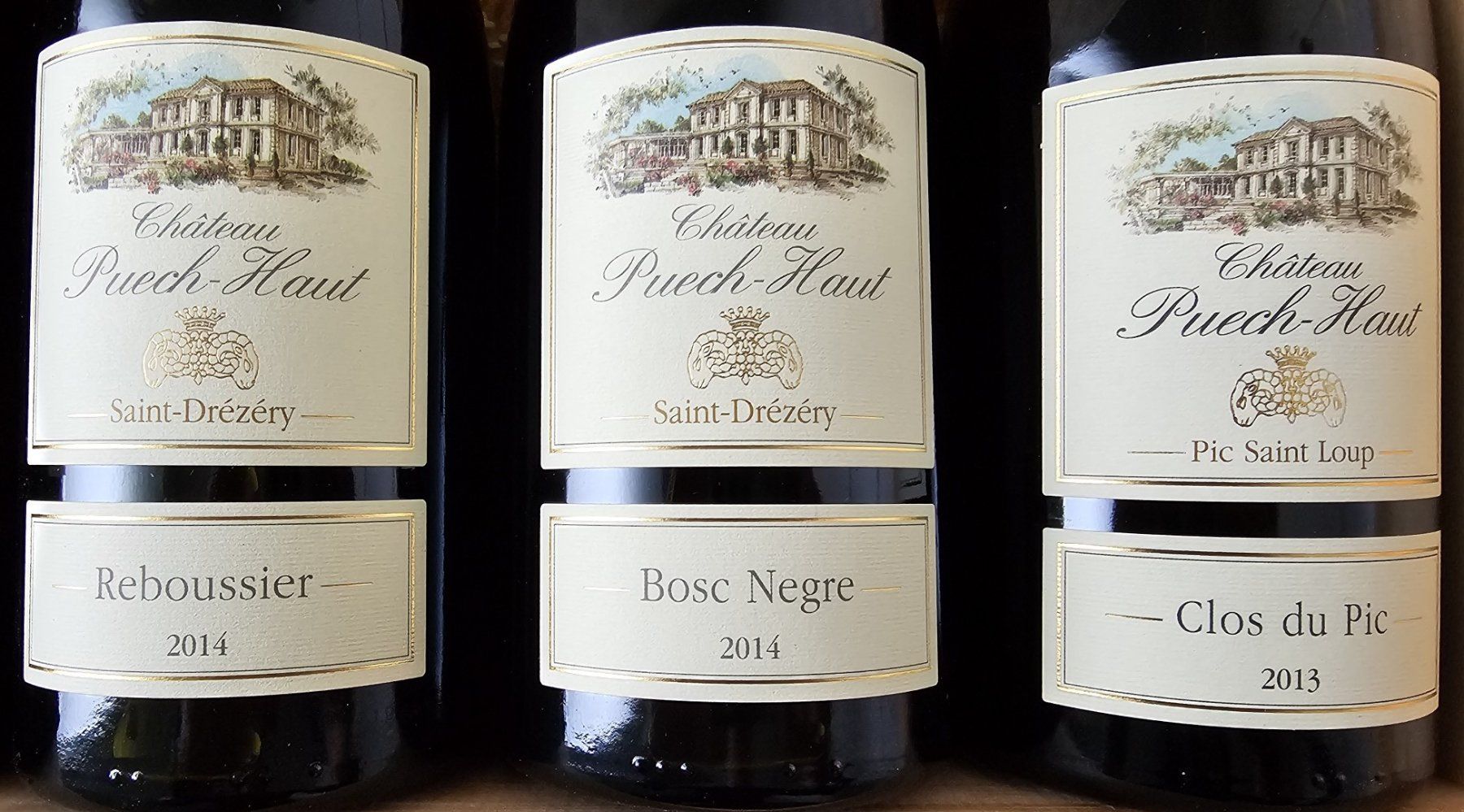 Vino: Weinkiste Château Puech-Haut – Nuovo e nell'imballaggio originale da Lostorf venduto da Amistele 2