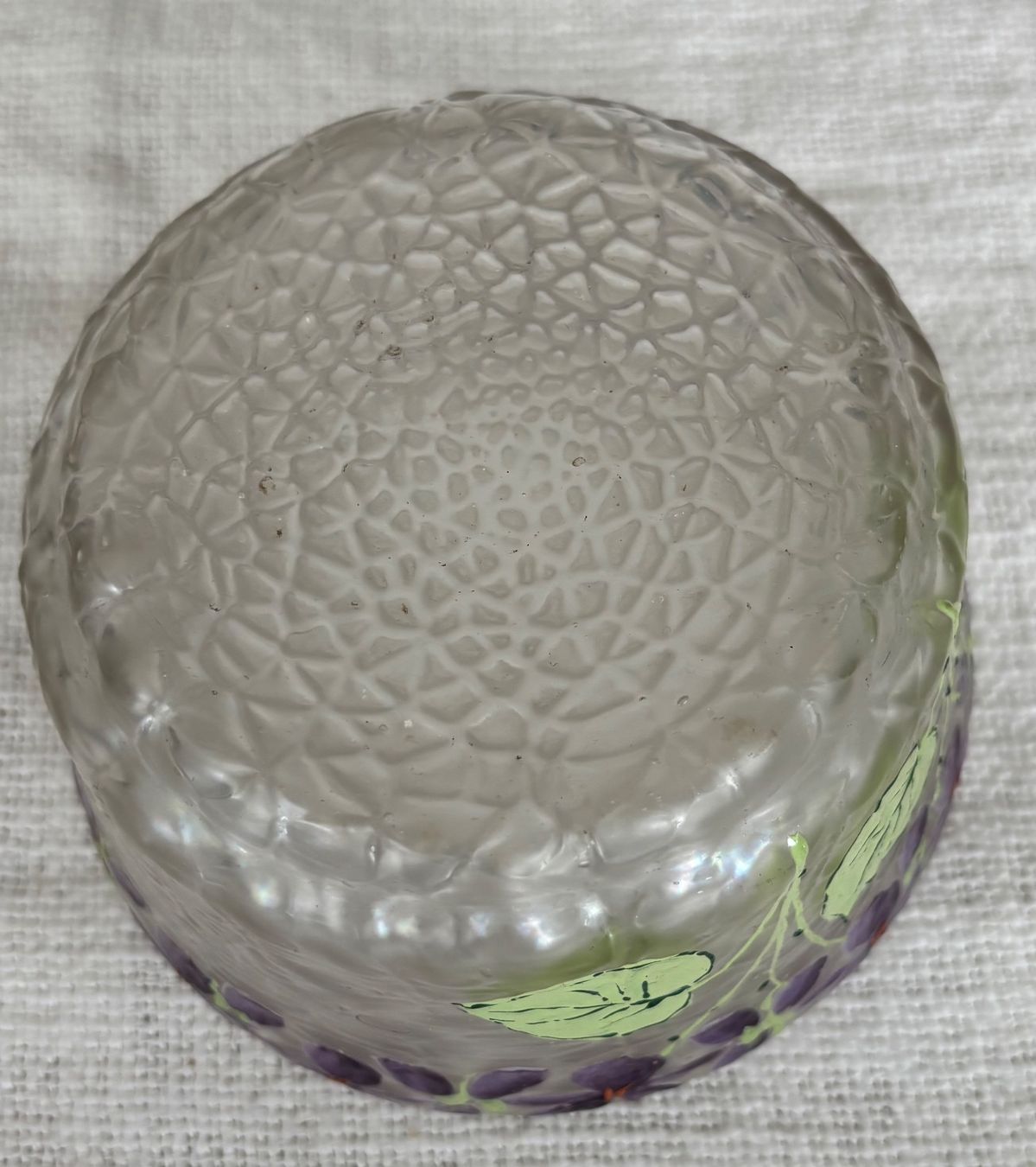 Alle Dekorationen: Antike Deckeldose Jugendstil, Handbemaltes Glas&Messing, Top – Gebraucht aus Zürich von bmw_q6zk 6