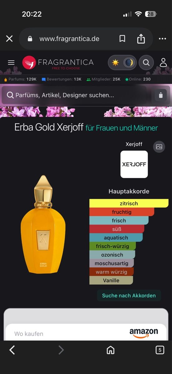 Xerjoff Parfum & Eau de Toilette: Xerjoff Erba Gold, 2 ml – Gebraucht aus Sursee von nst_czk2 1