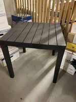 Gartentisch, schwarz