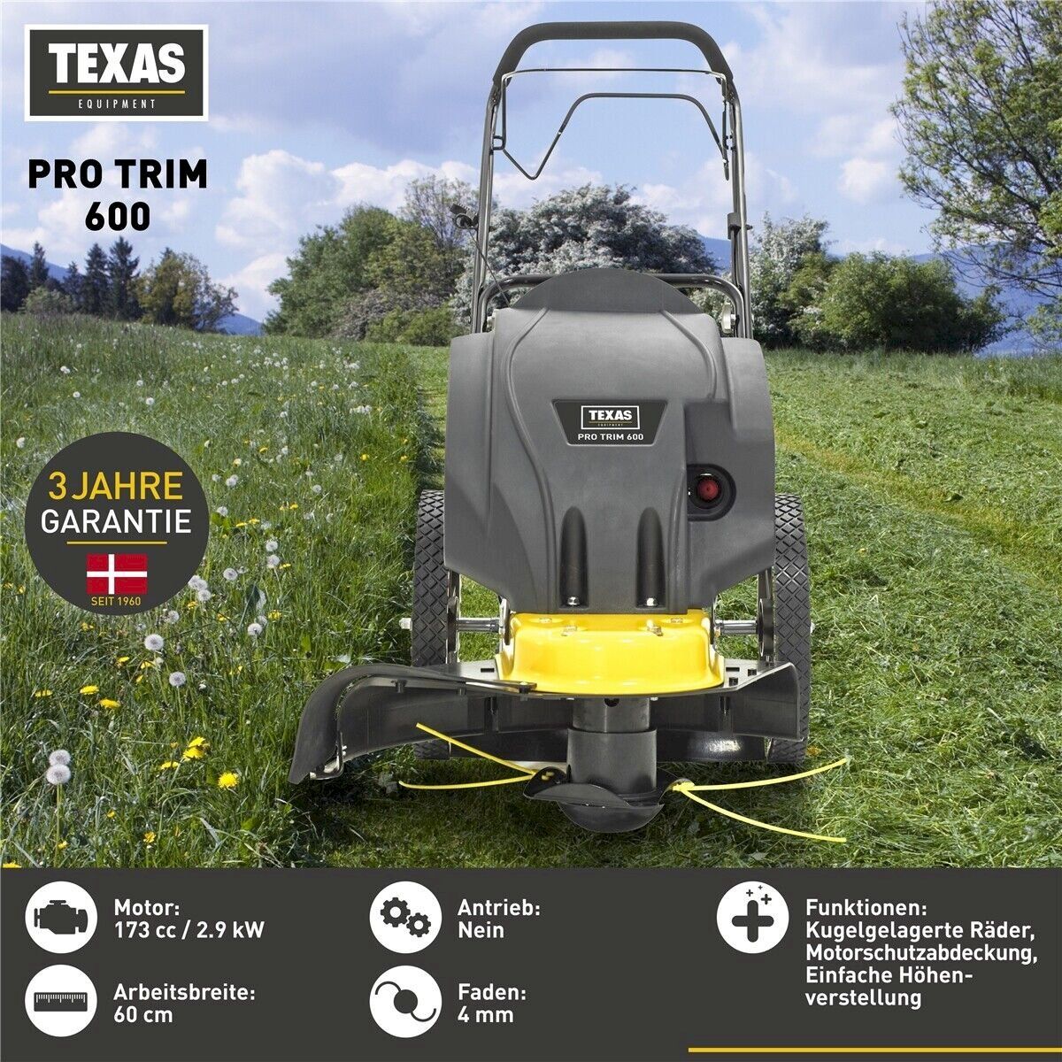 Alle Maschinen: TEXAS Wiesenmäher Pro Trim 600 – Neu und originalverpackt aus Bottighofen von zaap 1