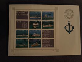Sonderblock „Lemanex Lausanne“ Briefmarken