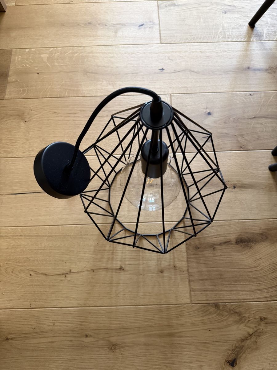 Kronleuchter & Deckenlampen: Deckenlampe Drahtkäfig schwarz – Gebraucht aus Muntelier von Oli1981 1