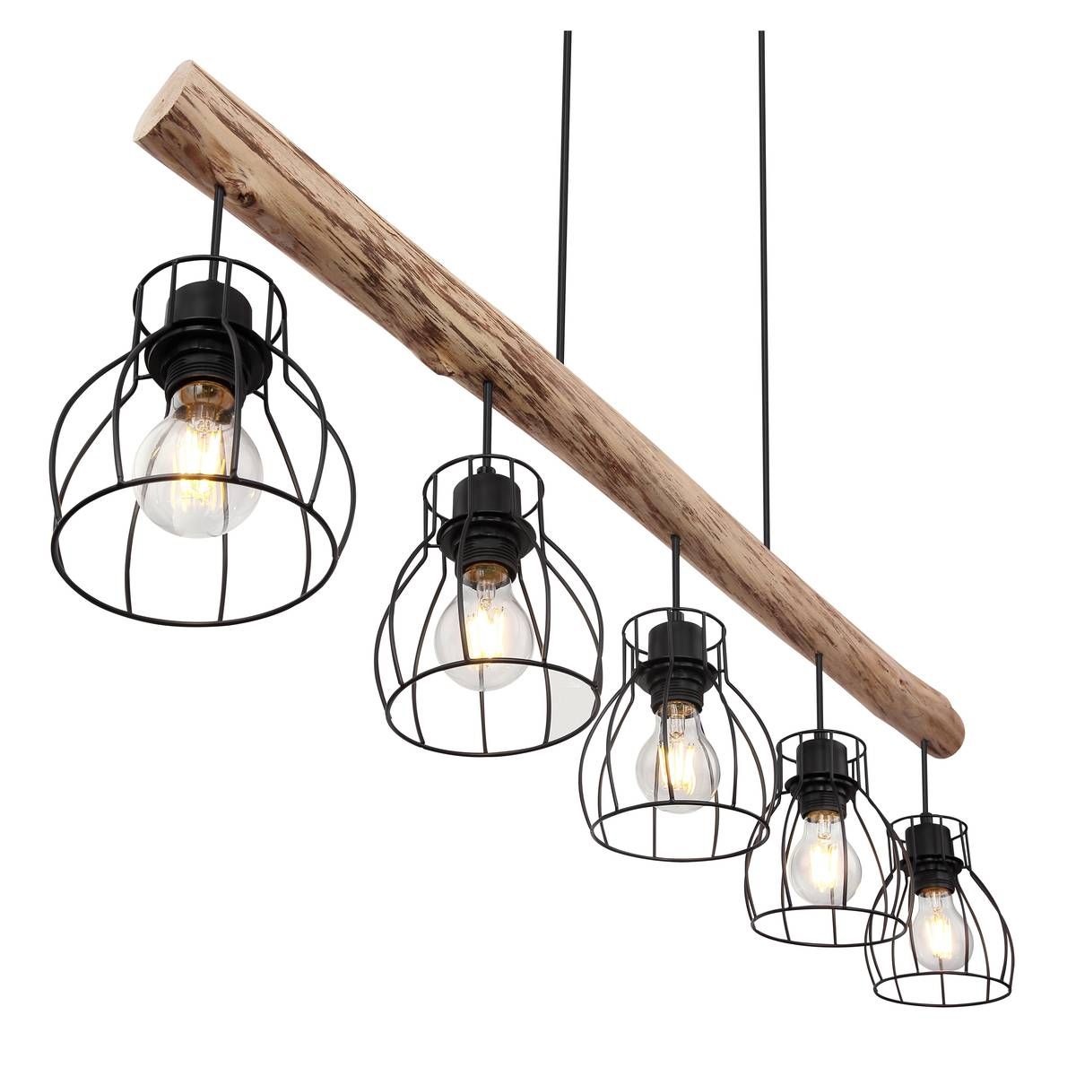 Lustres & lampes de plafonds: Pendelleuchte, Holz, 104 cm x 14 cm – Neuf (Voir description) à Kreuzlingen par Smart-Light 6