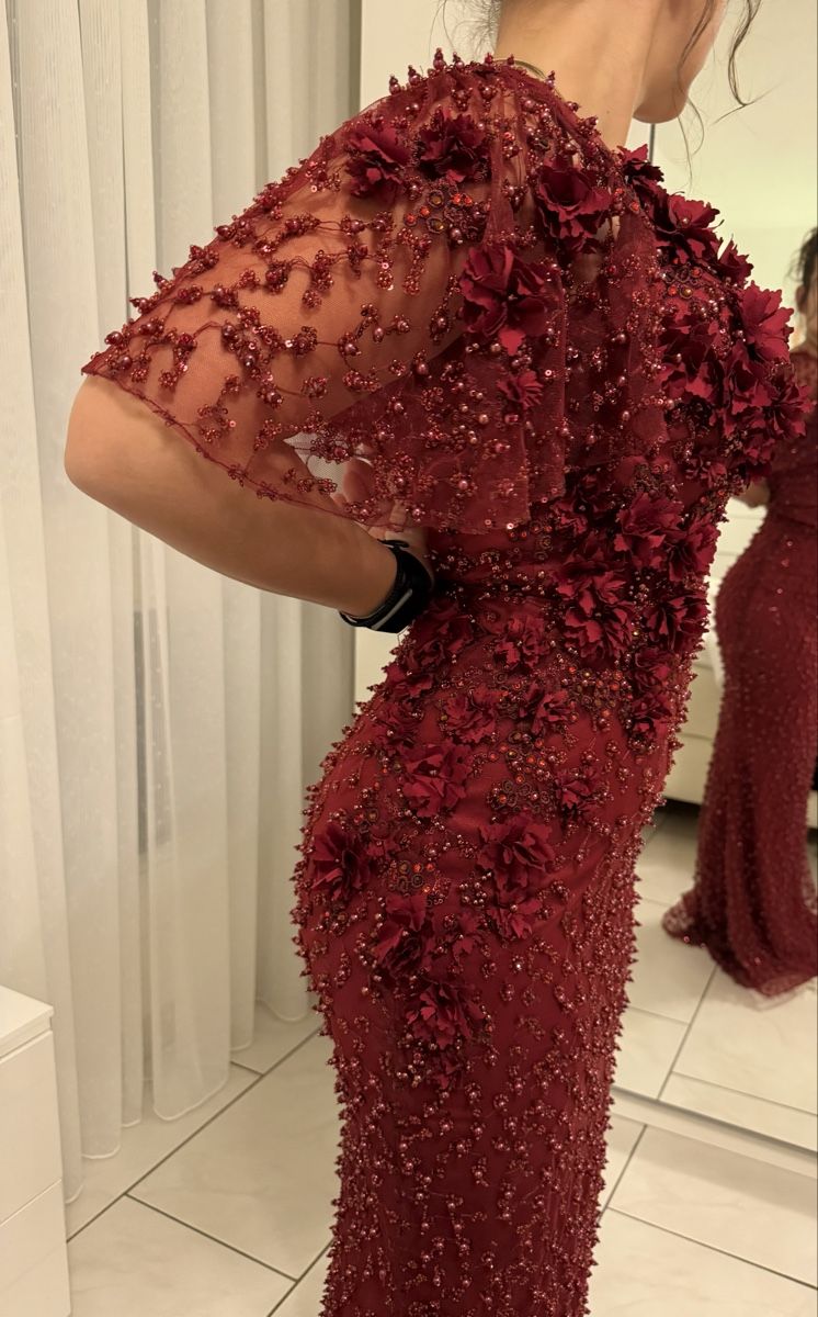 Vestiti: Wunderschönes, bordeauxrotes Abendkleid, Grösse 36 – Nuovo (secondo la descrizione) da Bassersdorf venduto da leader07 5