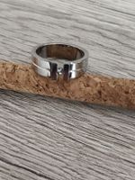Silberfarbener Ring, Edelstahl, Grösse 18mm, neuwertig