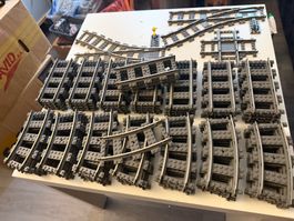 LEGO Eisenbahn 9V – 78 Gleise – 39 Geraden, 36 Kurven, usw.