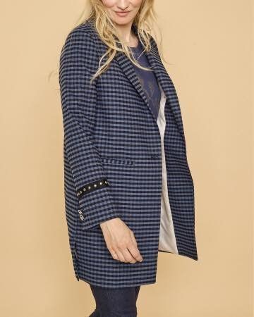 Mos mosh Giacche: Mos Mosh Longblazer blau kariert Gr. 36 – Nuovo (secondo la descrizione) da Kreuzlingen venduto da shopaholicatheart_2 1