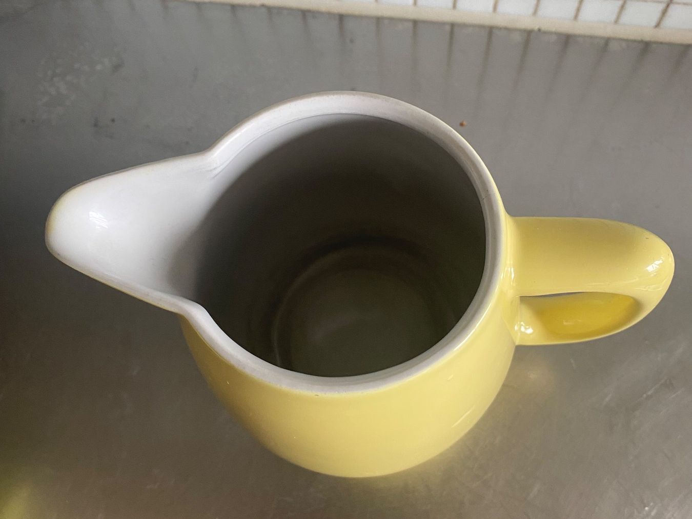 Rössler Caraffe: Rössler Krug Milchkanne gelb – Usato da Solothurn venduto da BORGHAGEN 6