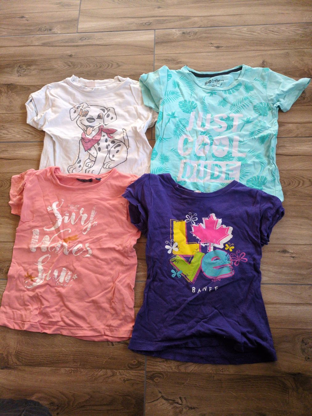 Blusen, T-Shirts & Tops: 4 Mädchen T-Shirts 104 - 110 ab 1.- – Gebraucht aus Fankhaus (Trub) von sun_7677
