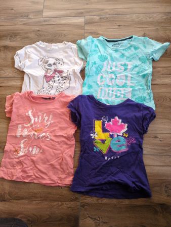 4 Mädchen T-Shirts 104 - 110 ab 1.-