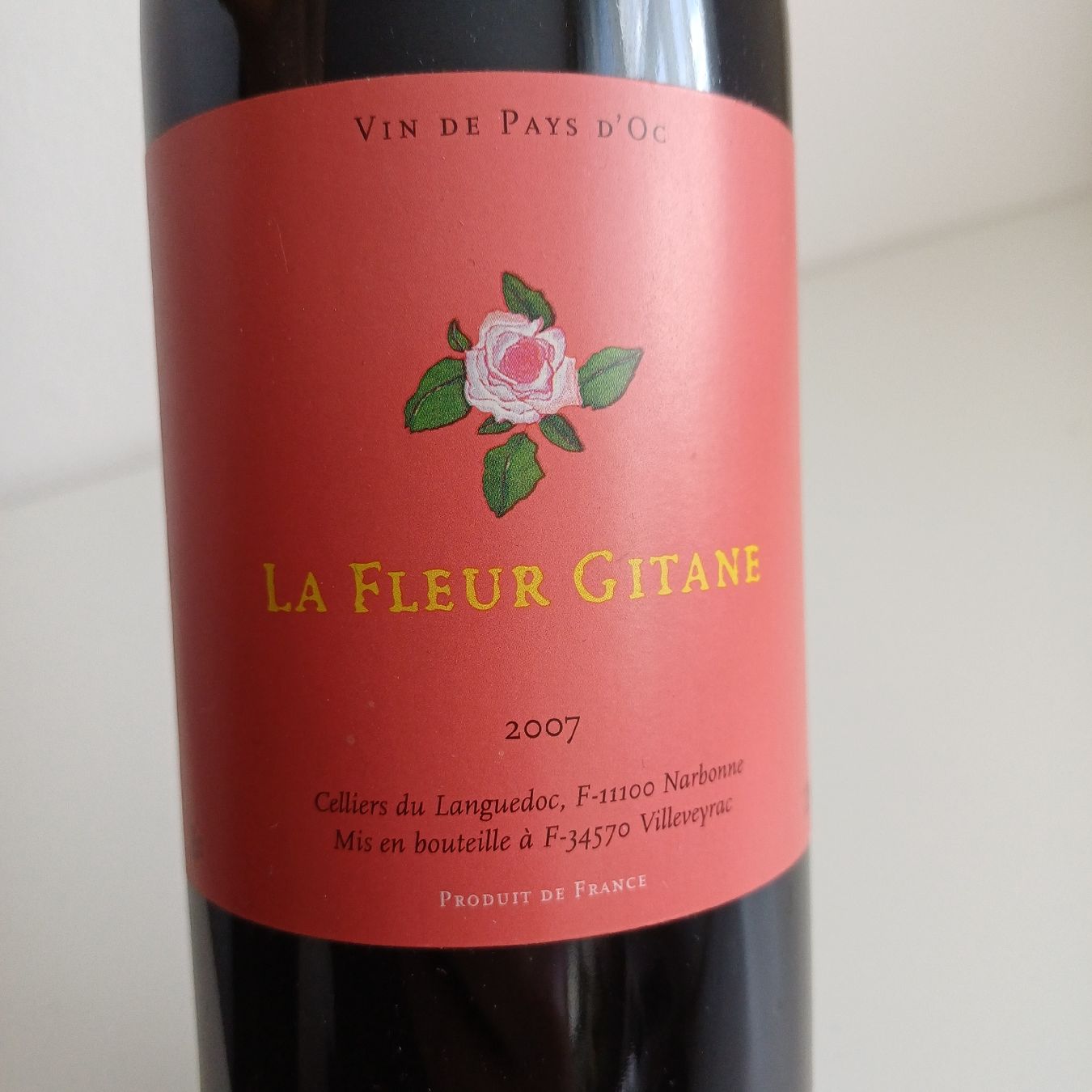 Wein: La Fleur Gitane 2007, Vin de Pays d'Oc, Rotwein! – Neu und originalverpackt aus Zürich von Secondito 1