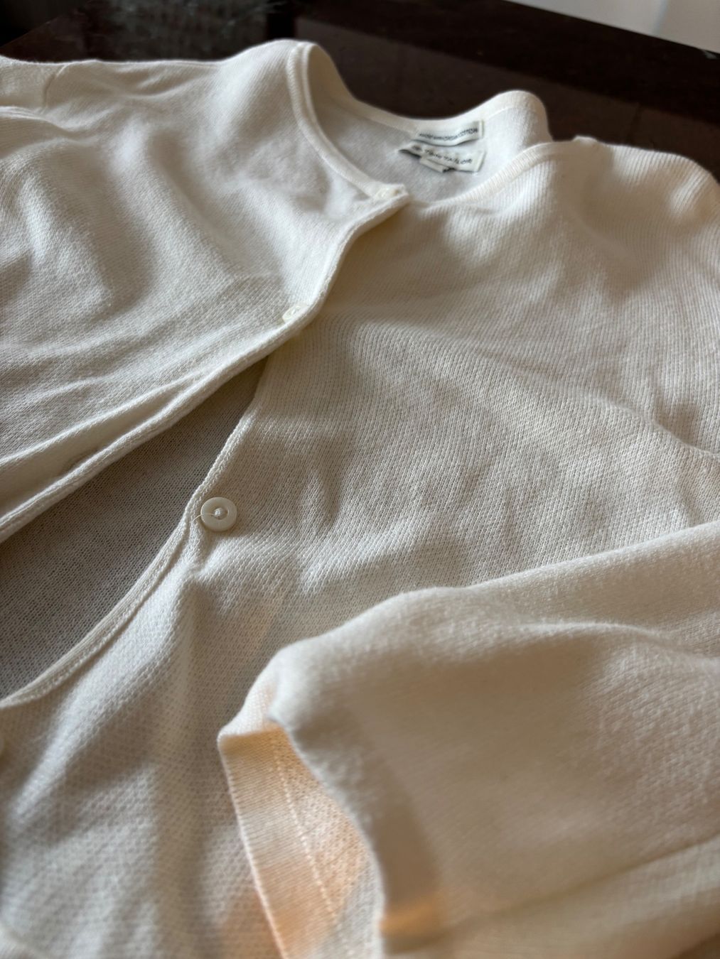 Tom Tailor Giacche & Cappotti: TOM TAILOR Cardigan Mädchen Gr. 116 Bio Baumwolle weiss – Usato da Zürich venduto da engebrunau 1