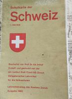 Schulkarte Schweiz 1:500000 Ausgabe 1962