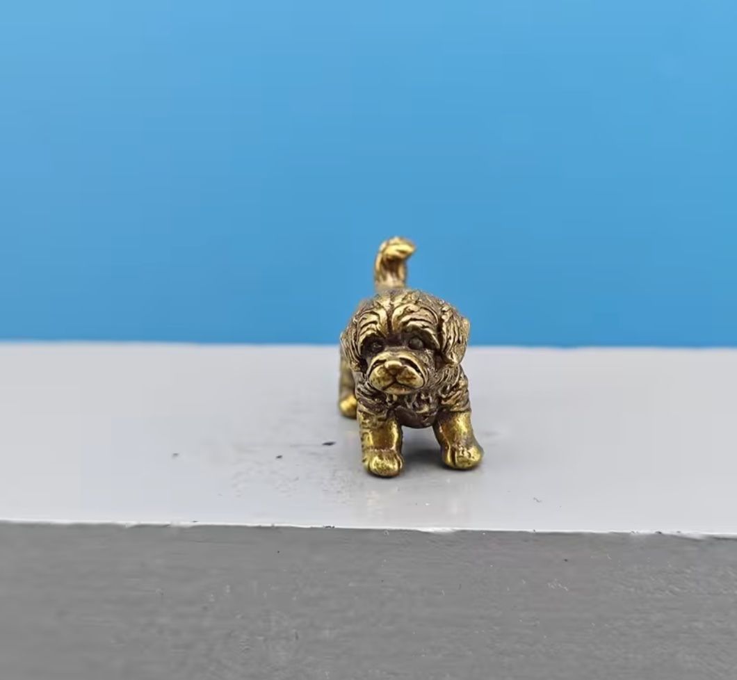Statuette: Shih Tzu Miniaturfigur aus massivem Messing – Nuovo (secondo la descrizione) da Langenthal venduto da Seelenfreunde 7