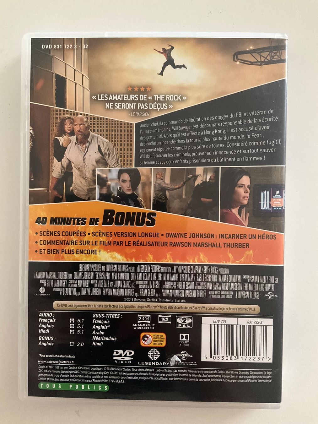 Alle DVDs: DVD Skyscraper Dwayne Johnson – Gebraucht aus Veyrier von Deniro2 1