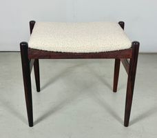 Palisander Hocker / Ottoman / Klavierhocker neu bezogen 60er