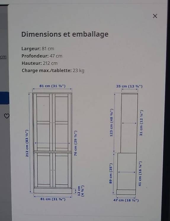 Regale: Bibliothèque / armoire IKEA HAVSTA blanche – Gebraucht aus Genève von sca_j5cs 1