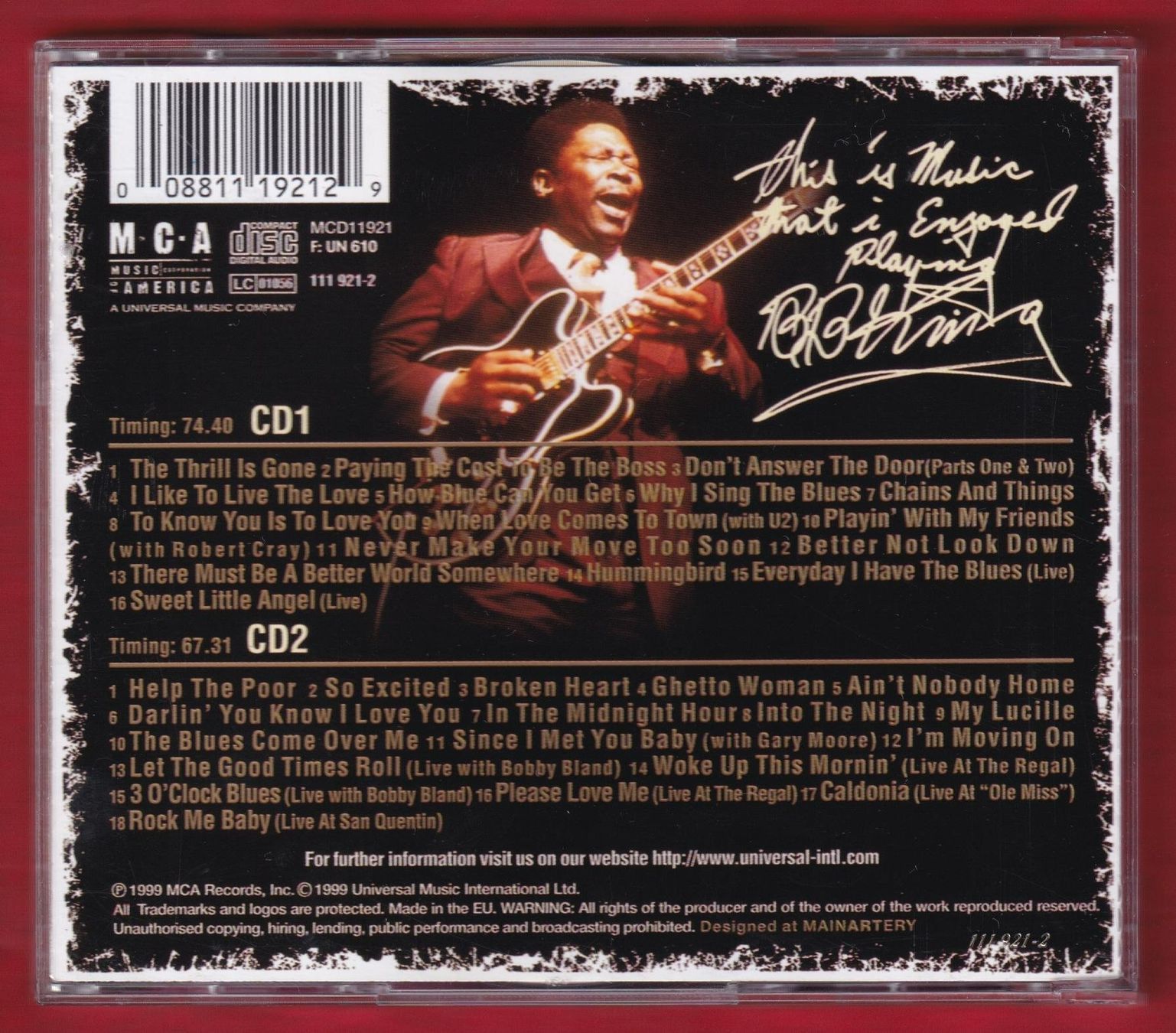 CD: B.B. King - His Definitive Greatest Hits (2 CD) – Usato da Zürich venduto da Pfluftl2000 1