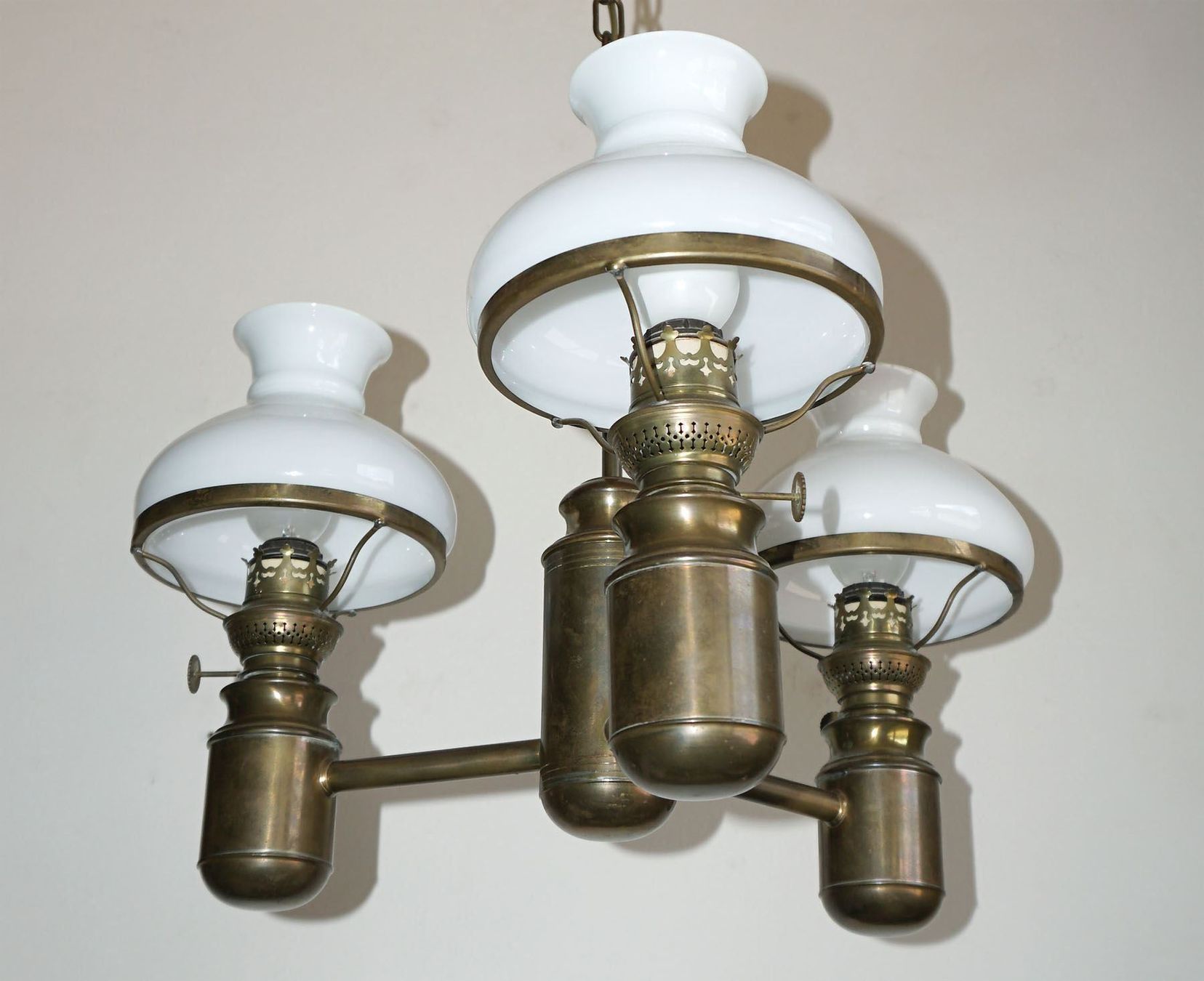 Lampadari & plafoniere: Nostalgischer Messing Kronleuchter – Usato da Meggen venduto da Brockitare 1