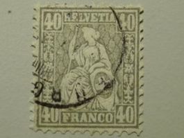 1882, Nr.50 (Faserpapier) mit Attest - von BÜRGLEN, 5'000.-